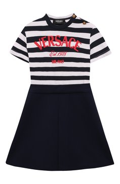 Хлопковое платье VERSACE, арт. 1012672/1A09684/4A-6A, фото 1