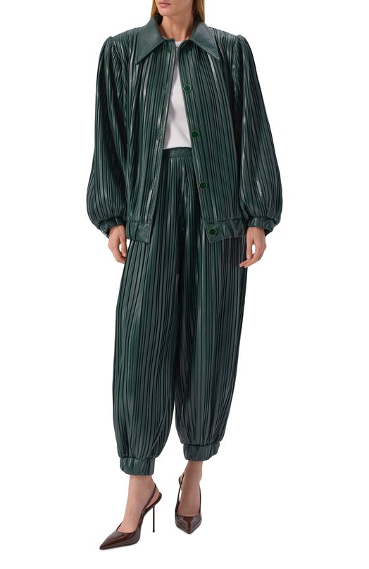 Бомбер из экокожи ROWEN ROSE C0AT_RR166 Зелёный  C0AT_RR166 Фото 2