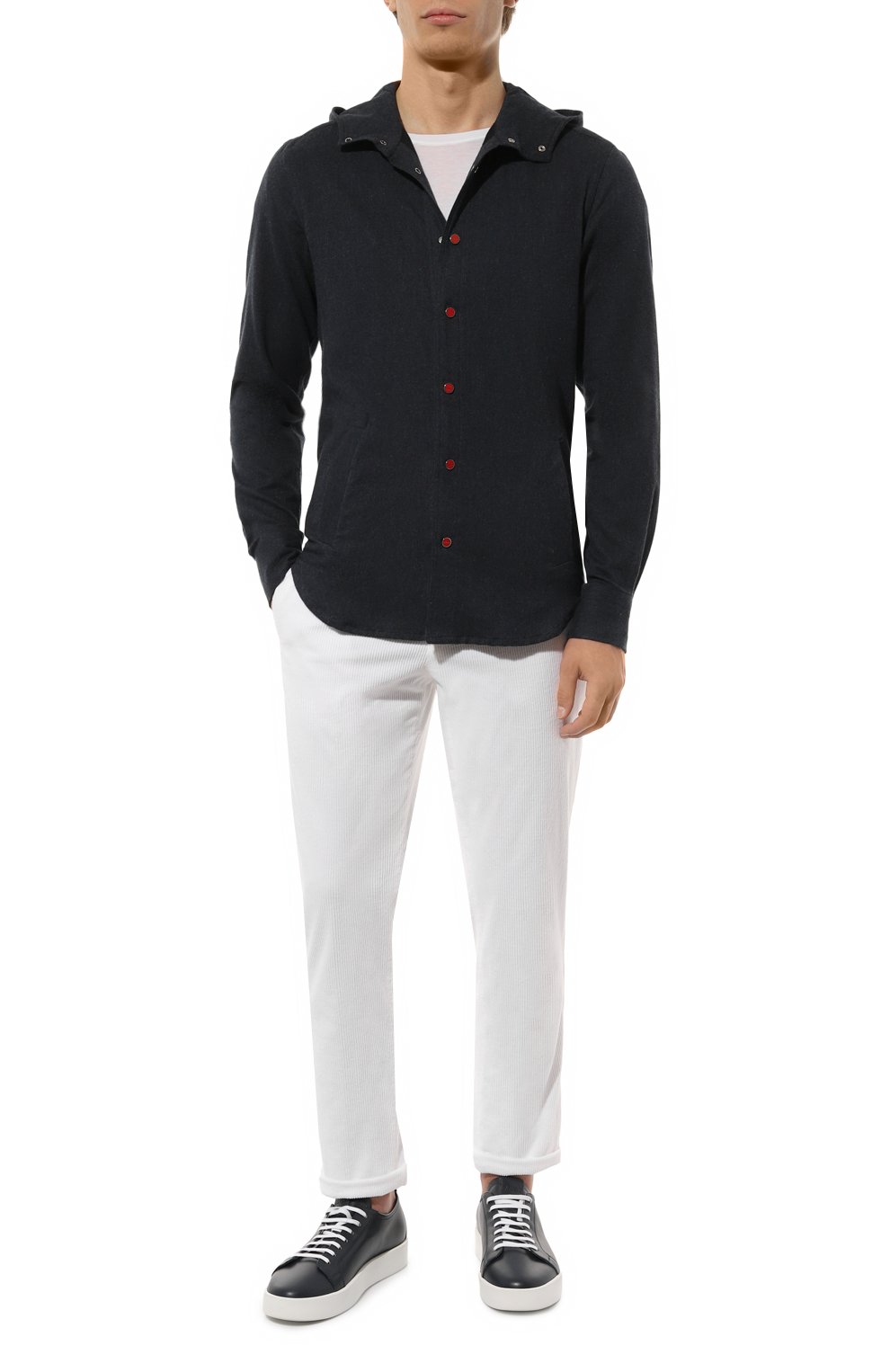 Хлопковая рубашка KITON, арт. UMCMARH0906114, фото 2