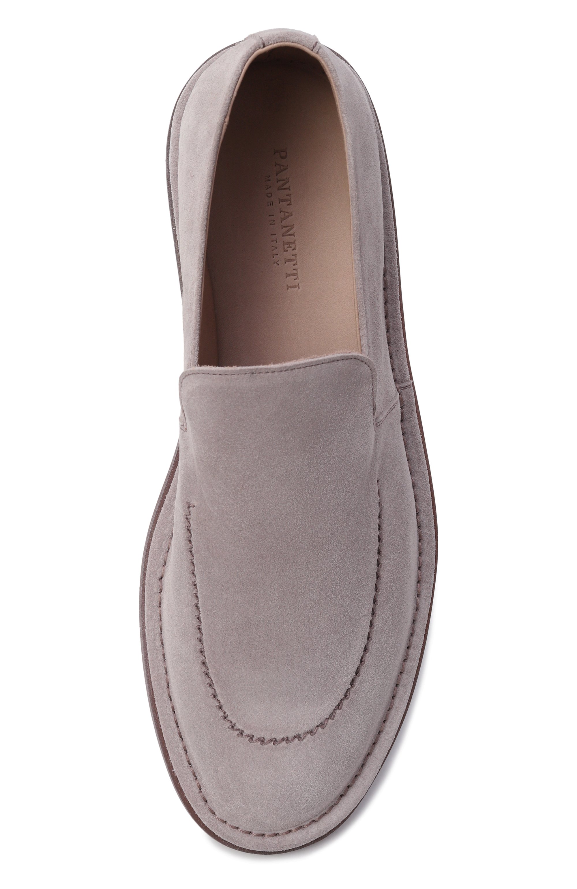 Замшевые лоферы PANTANETTI светло-серого цвета по цене 48750 руб., арт. 19535A/TALCAT0, фото 5 Замшевые лоферы PANTANETTI, арт. 19535A/TALCAT0, фото 5