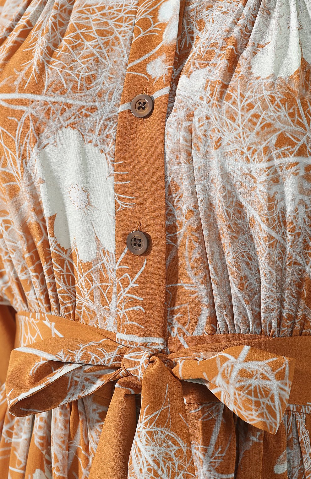 Шелковое платье DRIES VAN NOTEN оранжевого цвета по цене 130500 руб., арт. 192-11017-8201, фото 5 Шелковое платье DRIES VAN NOTEN, арт. 192-11017-8201, фото 5