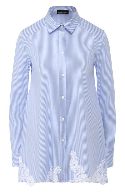 Хлопковая рубашка ERMANNO ERMANNO SCERVINO, арт. 44 T CM31 PRI, фото 1