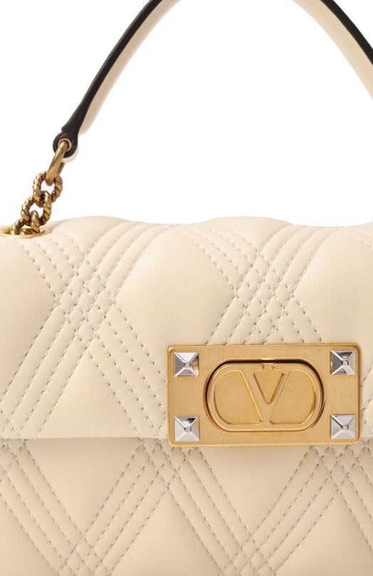 Сумка Quiltie 67 small Valentino 7W2B0R96/XCA Кремовый  7W2B0R96/XCA Фото 3