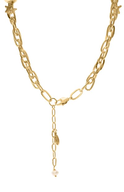 Колье lagoon BLUEJAY золотого цвета по цене 15180 руб., арт. BJ-LGN, фото 4 Колье lagoon BLUEJAY, арт. BJ-LGN, фото 4