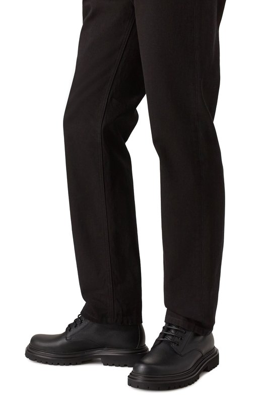 Кожаные ботинки Dolce & Gabbana A60613/A6H47 Чёрный  A60613/A6H47 Фото 3