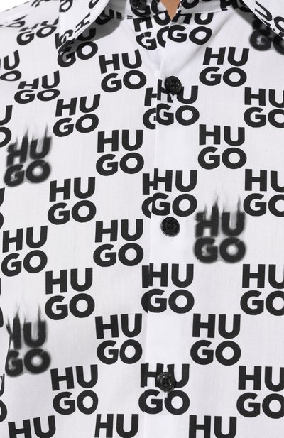 Хлопковая рубашка HUGO, арт. 50534257, фото 5