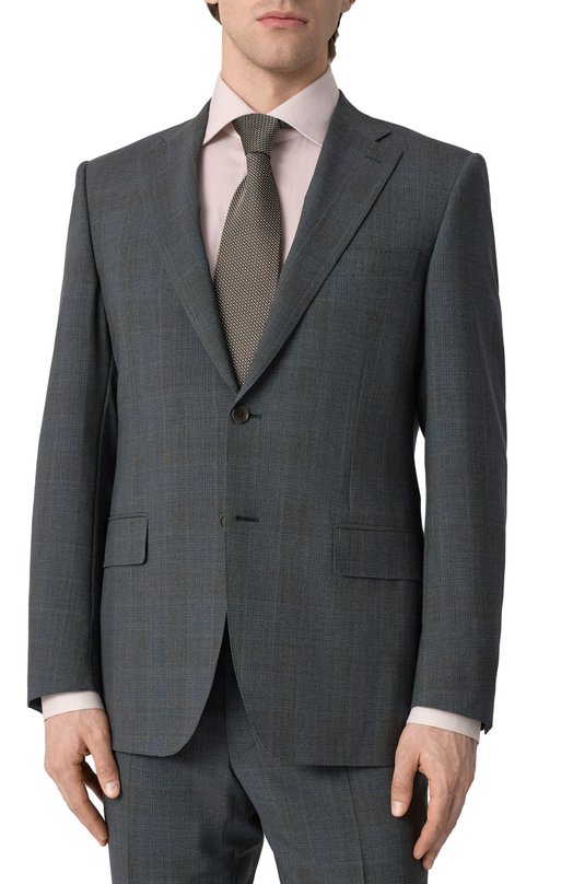 Шерстяной костюм Canali 11220/10-BR05573 Серый  11220/10-BR05573 Фото 4