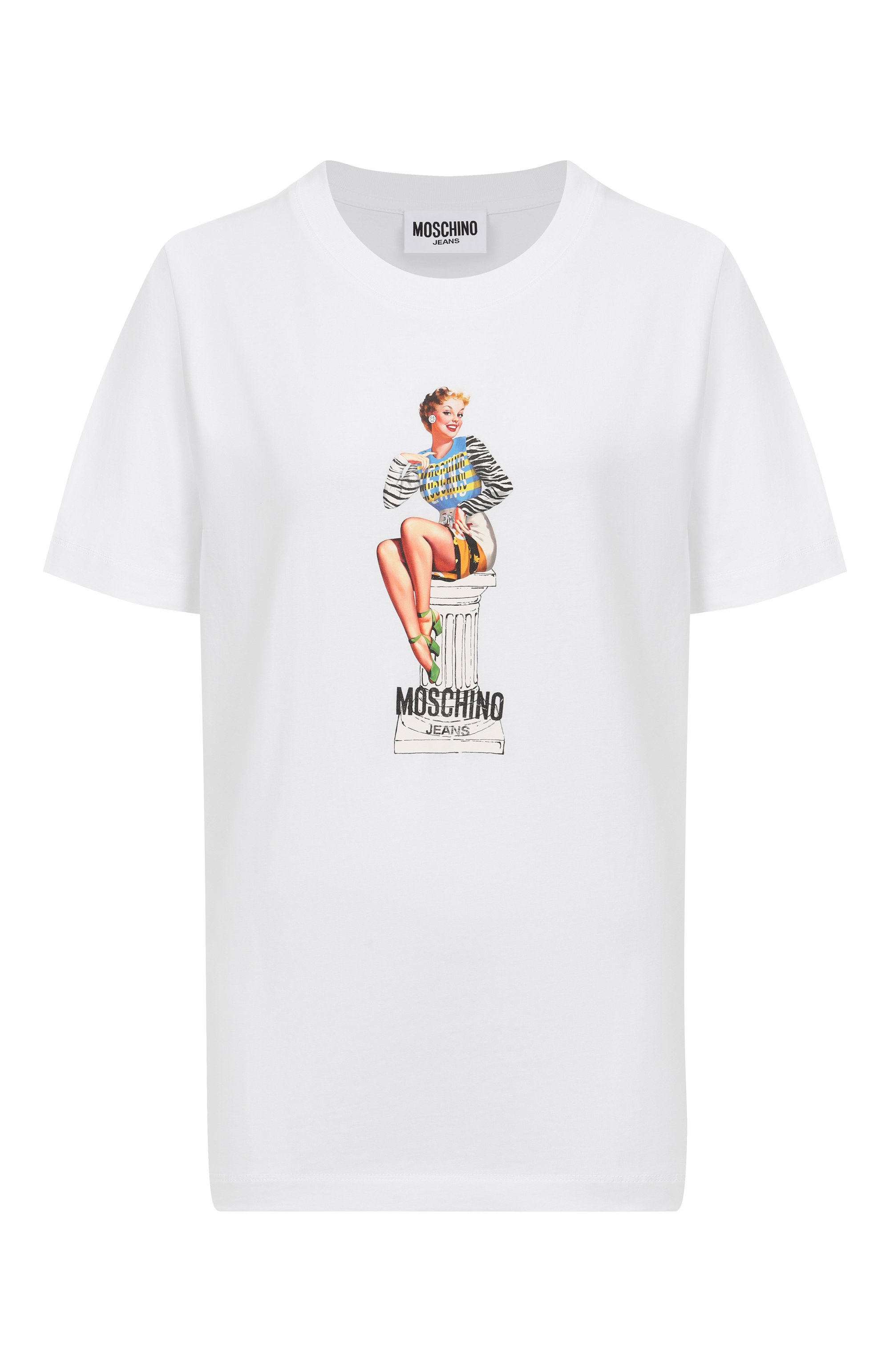 Хлопковая футболка M05CH1NO JEANS, арт. J0713/8236, фото 1