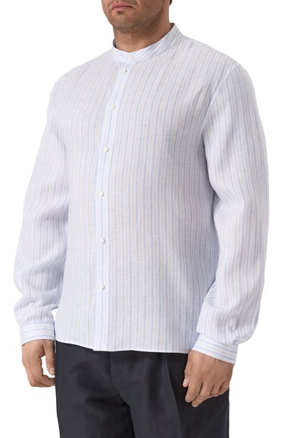 Льняная рубашка BRUNELLO CUCINELLI, арт. MM6850625, фото 3