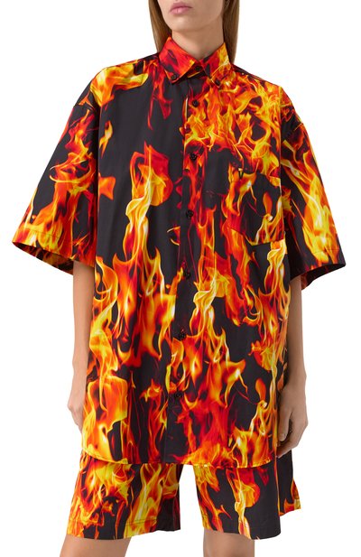Хлопковая рубашка VETEMENTS, арт. UA66SH430X, фото 3