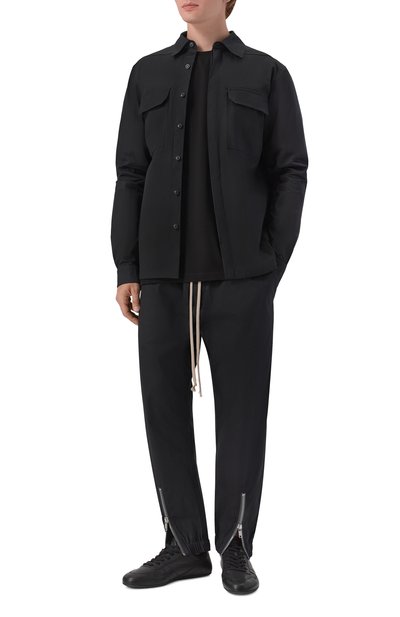 Хлопковый лонгслив RICK OWENS черного цвета по цене 61800 руб., арт. RU02F4277/BA, фото 2 Хлопковый лонгслив RICK OWENS, арт. RU02F4277/BA, фото 2
