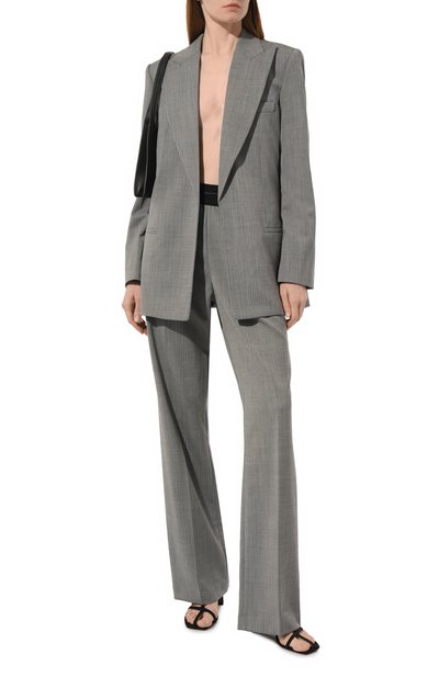 Брюки HELMUT LANG черно-белого цвета по цене 59150 руб., арт. N09HW206, фото 2 Брюки HELMUT LANG, арт. N09HW206, фото 2