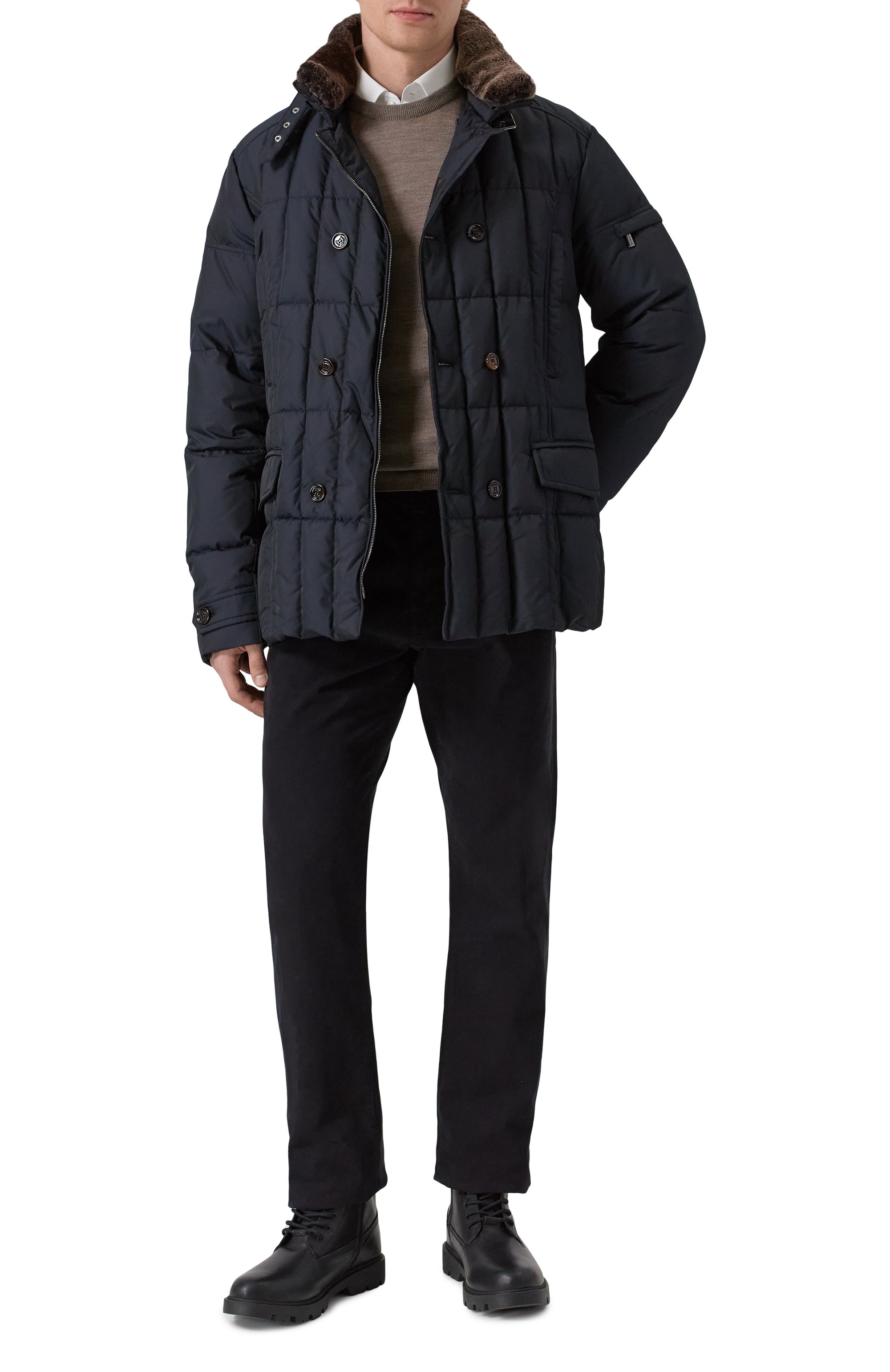 Пуховик siro-km с отделкой из овчины MOORER, арт. SIR0/KM, фото 2