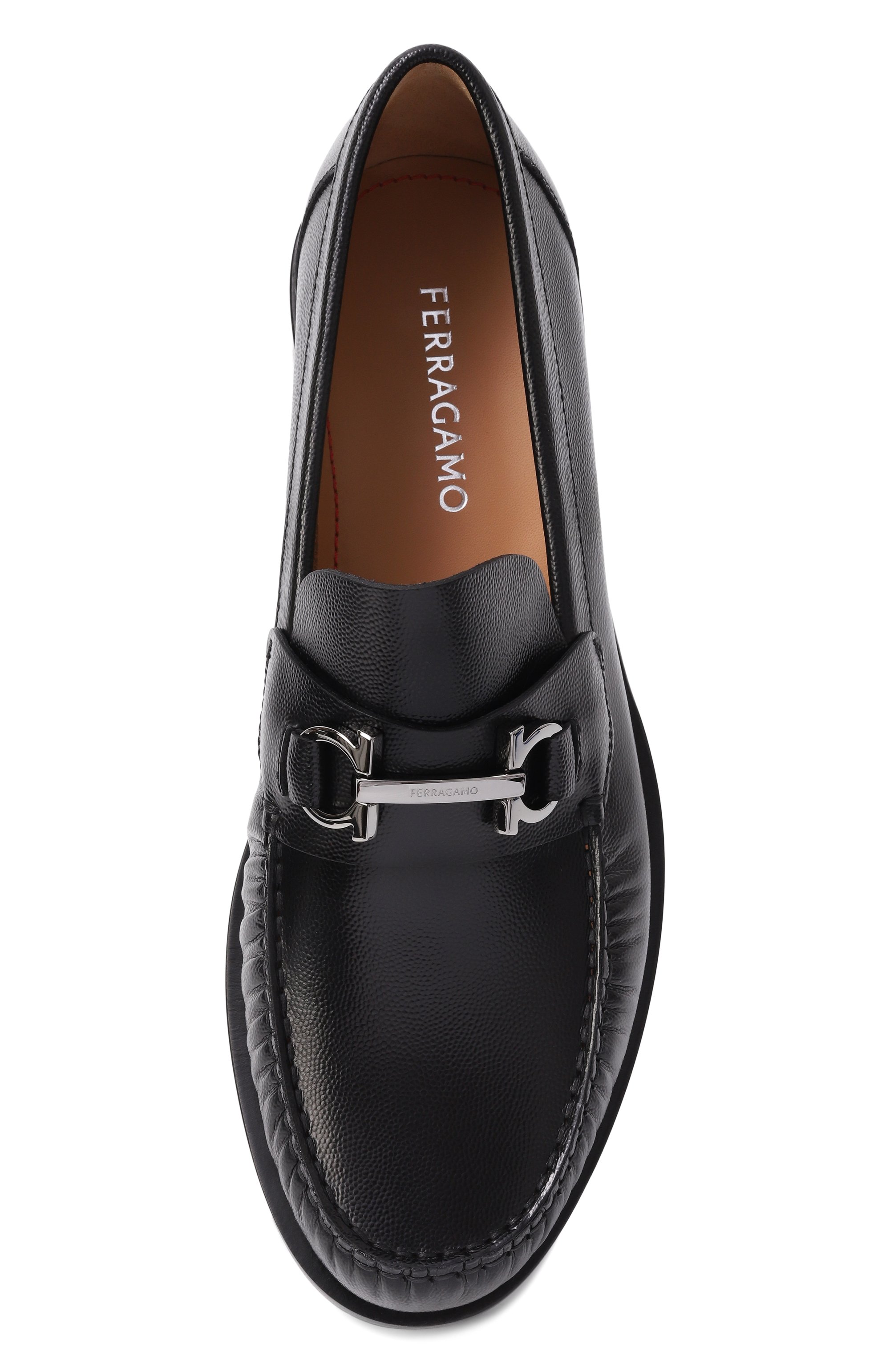 Кожаные лоферы fort FERRAGAMO, арт. 762695, фото 6