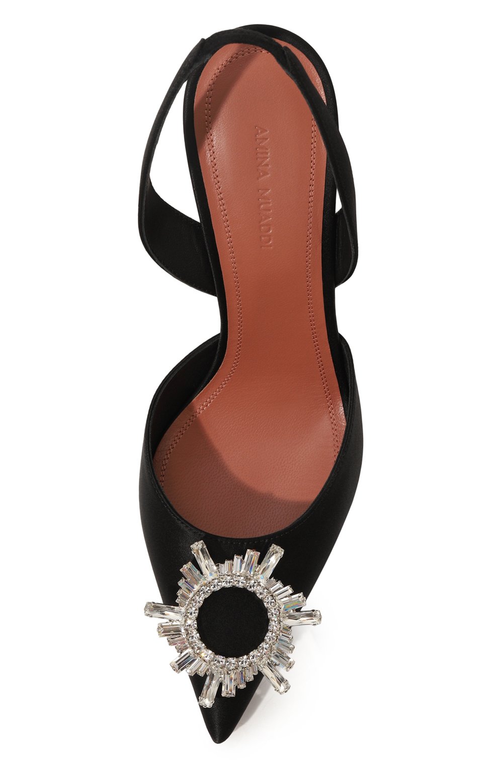 Текстильные туфли begum 95 AMINA MUADDI, арт. BEGUM SLING 95/SATIN, фото 6