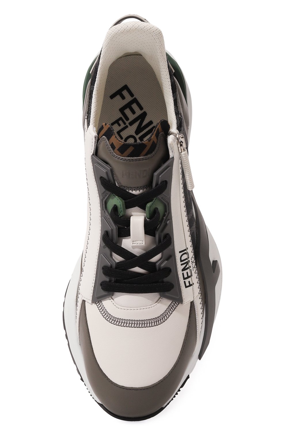 Комбинированные кроссовки fendi flow FENDI, арт. 7E1392 AJZH, фото 6