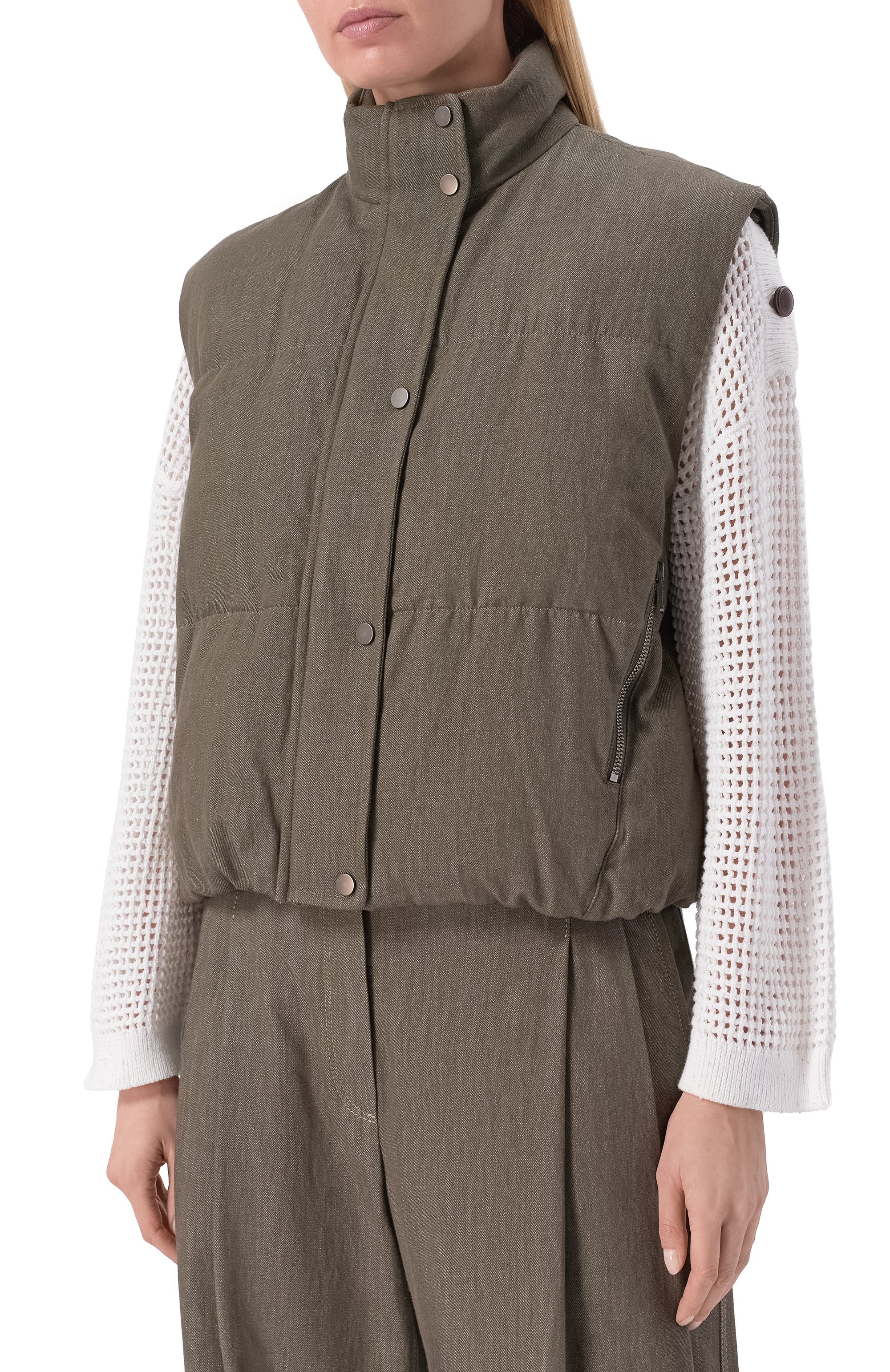 Хлопковый жилет BRUNELLO CUCINELLI, арт. MB1257605, фото 3