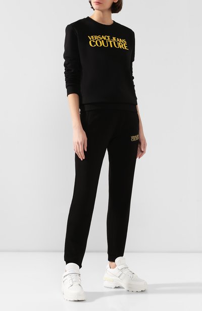 Хлопковый свитшот VERSACE JEANS COUTURE, арт. B6HUA798-UDP309 L0G0 CAVIAR/30211, фото 2