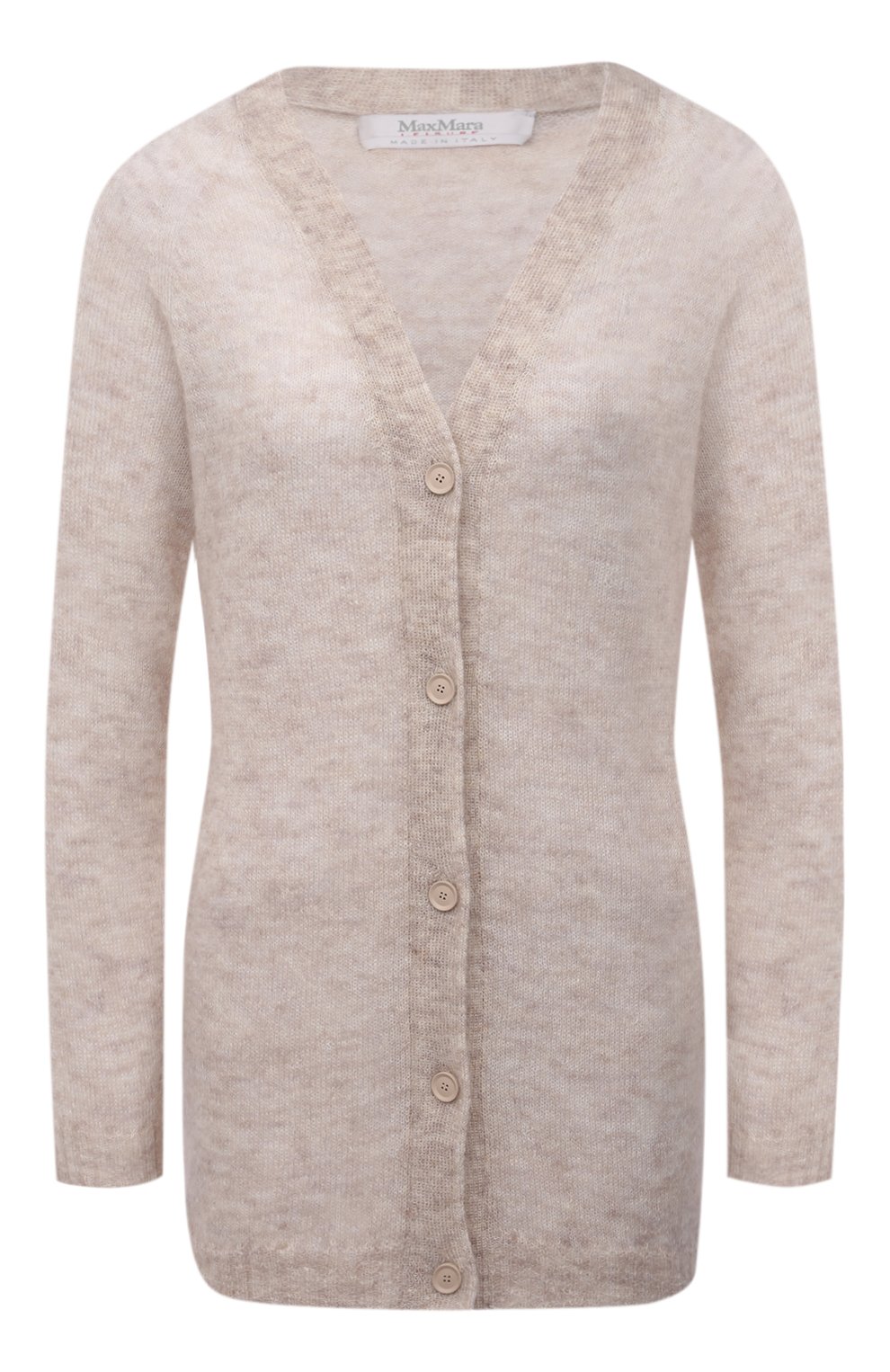 Кардиган WEEKEND MAX MARA бежевого цвета по цене 39730 руб., арт. CORALLO 33460316, фото 1 Кардиган WEEKEND MAX MARA, арт. CORALLO 33460316, фото 1