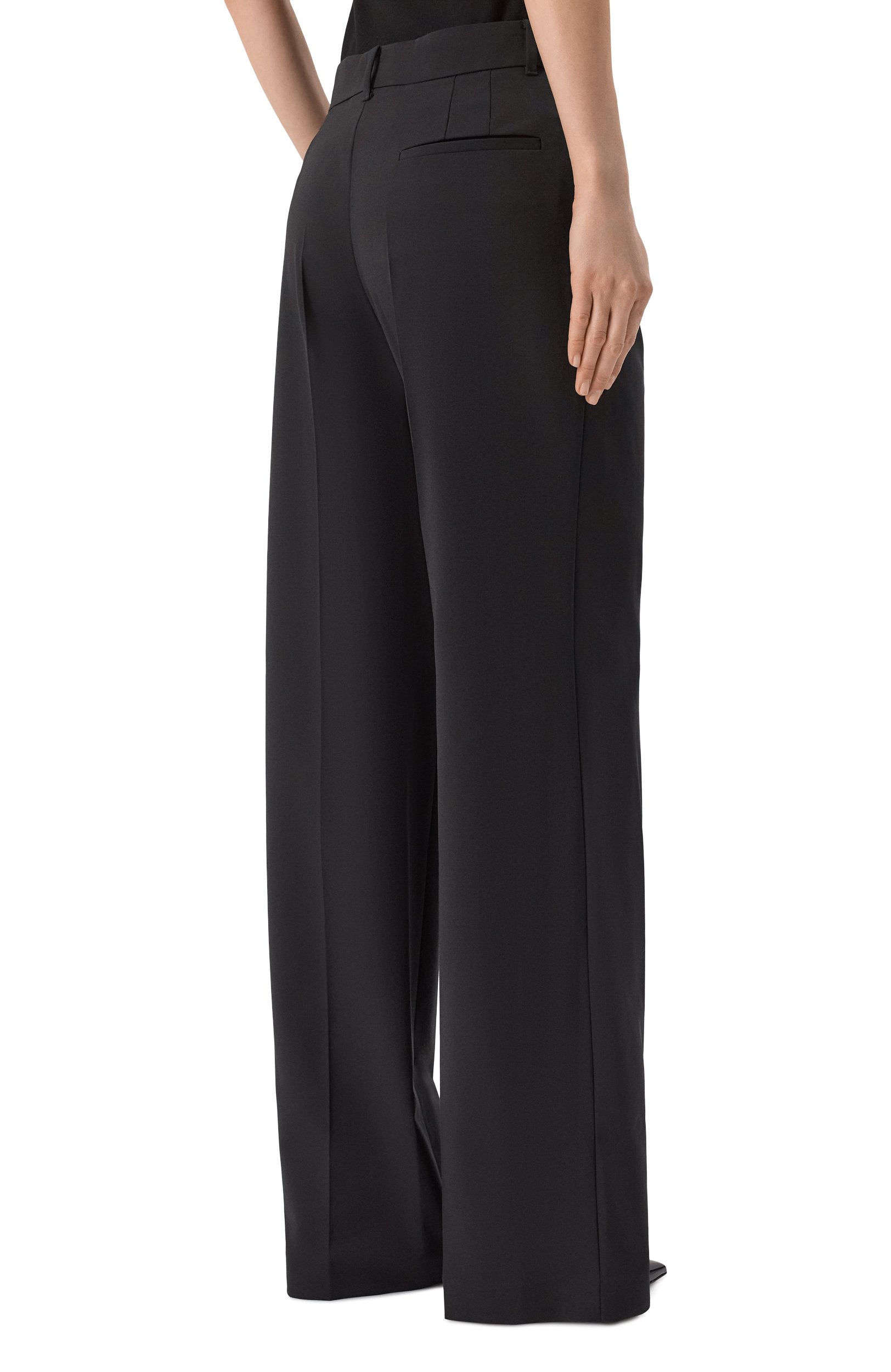 Брюки ELIE SAAB черного цвета по цене 150000 руб., арт. P0225/W0011, фото 4 Брюки ELIE SAAB, арт. P0225/W0011, фото 4