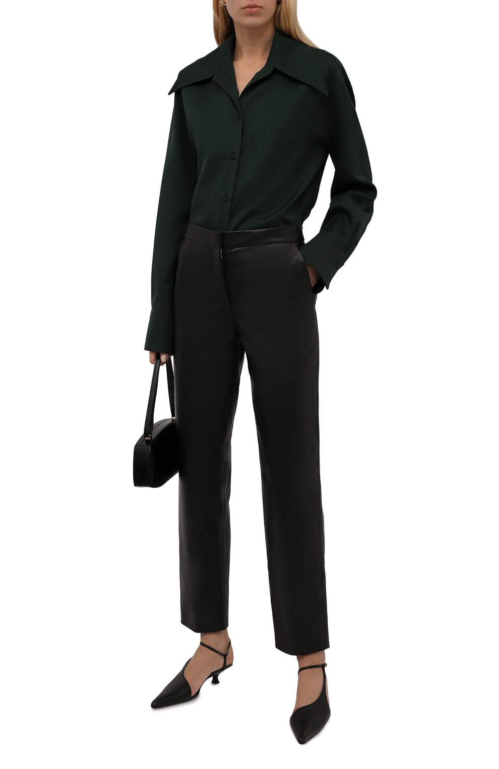 Кожаные брюки THE ROW, арт. 5958L217, фото 2