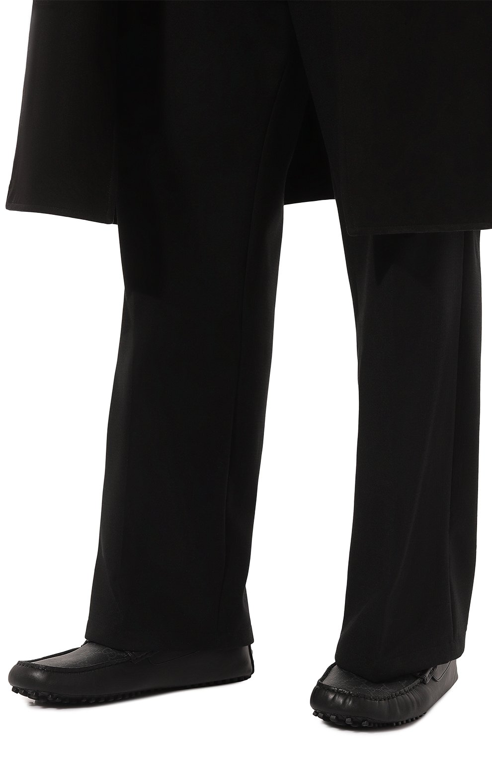 Кожаные мокасины GUCCI черного цвета по цене 63550 руб., арт. 730148/AAB7Z, фото 3 Кожаные мокасины GUCCI, арт. 730148/AAB7Z, фото 3