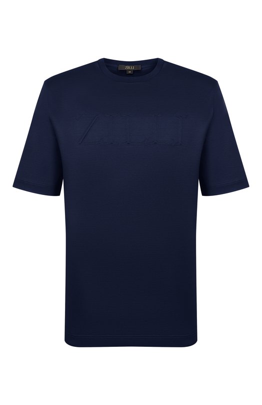 Хлопковая футболка Zilli TSR02AM0100VZL000_ Синий TSR02AM0100VZL000_
