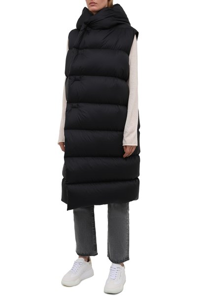 Пуховый жилет RICK OWENS черного цвета по цене 198000 руб., арт. RP02A7914/NZD3, фото 3 Пуховый жилет RICK OWENS, арт. RP02A7914/NZD3, фото 3