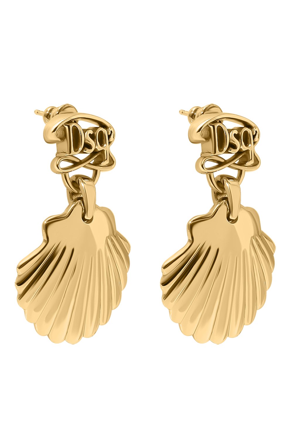 Серьги DSQUARED2 золотого цвета по цене 27050 руб., арт. ERW0210 37200001, фото 3 Серьги DSQUARED2, арт. ERW0210 37200001, фото 3