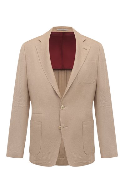 Мужской пиджак изо льна и шерсти BRUNELLO CUCINELLI, арт. MW4827BND