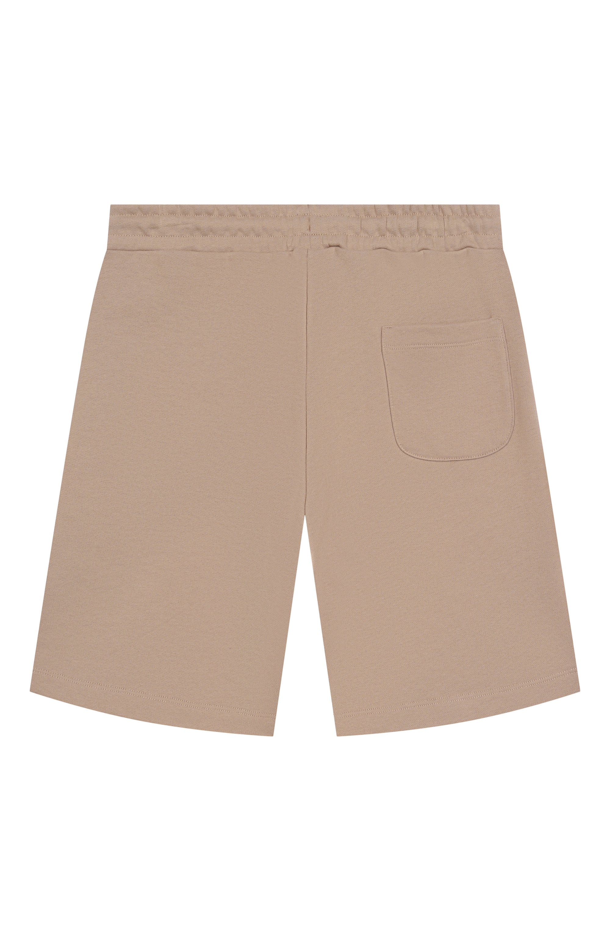 Хлопковые шорты MSGM KIDS бежевого цвета по цене 7555 руб., арт. S5MSJUBE072, фото 2 Хлопковые шорты MSGM KIDS, арт. S5MSJUBE072, фото 2