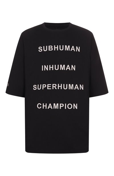 Мужская хлопковая футболка rick owens x champion RICK OWENS, арт. CM01E1675/CHJG