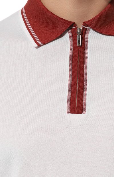 Поло из хлопка и шелка ZILLI, арт. KZP002M0142VUC000M, фото 5