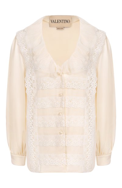 Атласная блузка VALENTINO, арт. 7B3AB7W18M6, фото 1