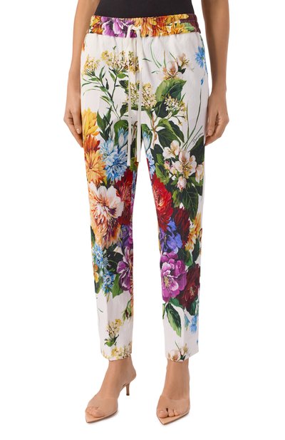 Брюки из хлопка и вискозы DOLCE & GABBANA, арт. FTDCZT/FSRQU, фото 3