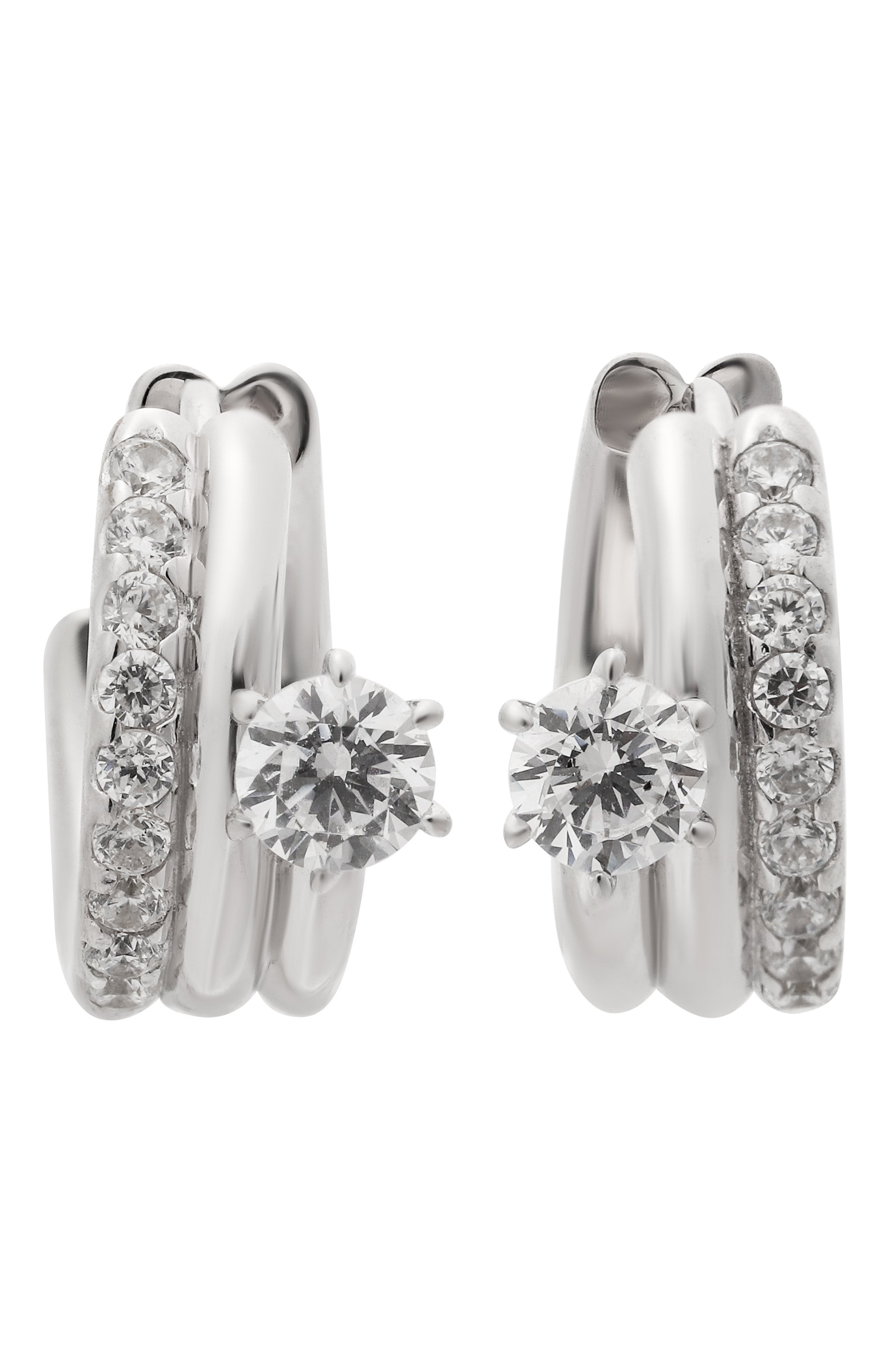 Серьги NUMBERING серебряного цвета по цене 22950 руб., арт. 8104, фото 1 Серьги NUMBERING, арт. 8104, фото 1