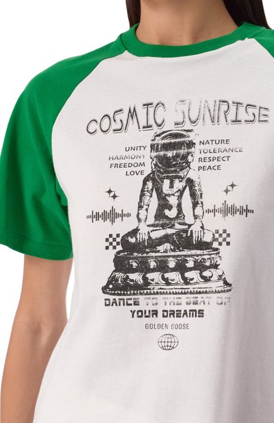 Хлопковая футболка GOLDEN GOOSE DELUXE BRAND, арт. GWP02186.P001884, фото 5