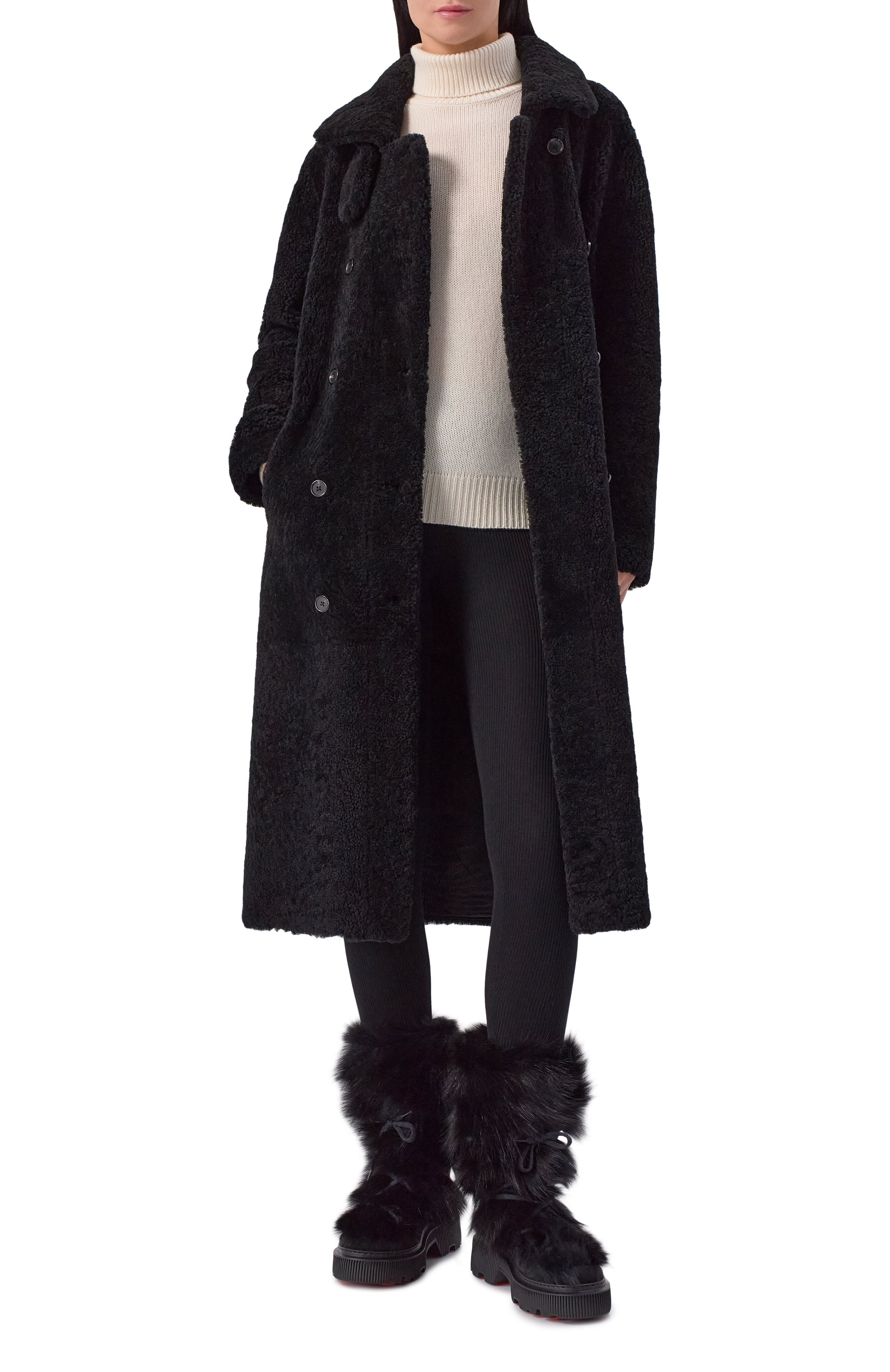 Полусапоги с мехом лисы SANTONI, арт. WTCG71968GA2AHFT, ф ото 3