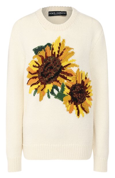 Женский пуловер из шерсти и кашемира DOLCE & GABBANA, арт. FX479T/JAVRX