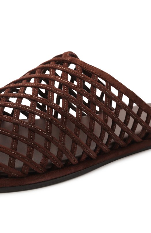 Замшевые сабо Atik Woven Neous 00477B23 Коричневый  00477B23 Фото 7