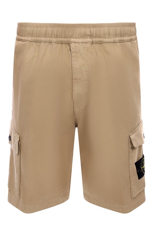 Хлопковые шорты Stone Island K1S15L100L03S0012 Бежевый K1S15L100L03S0012