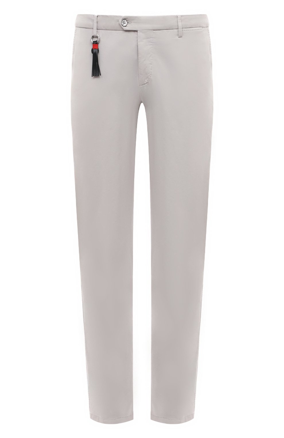 Брюки из хлопка и шелка MARCO PESCAROLO светло-серого цвета по цене 49950 руб., арт. SLIM80/4900, фото 1 Брюки из хлопка и шелка MARCO PESCAROLO, арт. SLIM80/4900, фото 1