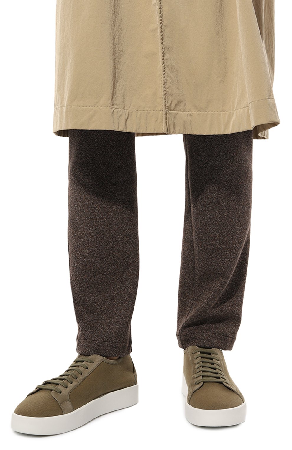 Текстильные кеды MVST хаки цвета по цене 55600 руб., арт. 2259040.3054CF94, фото 3 Текстильные кеды MVST, арт. 2259040.3054CF94, фото 3