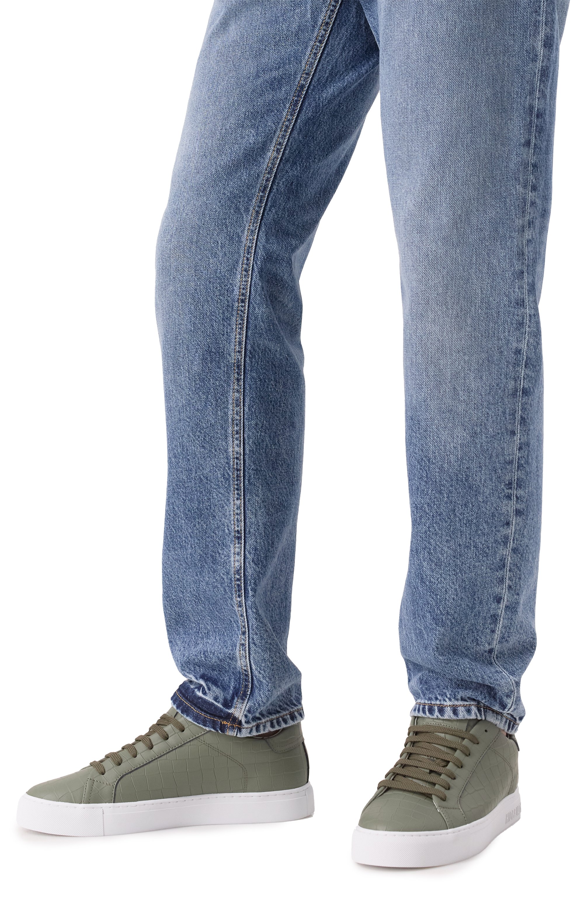 Кожаные кеды essence HIDE AND JACK, арт. EIBKLGRNWHT, фото 3