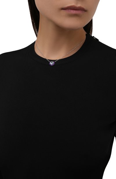 Подвеска с топазом и баклажановой эмалью courage MOONKA, арт. crg-nl1-tpz, фото 2