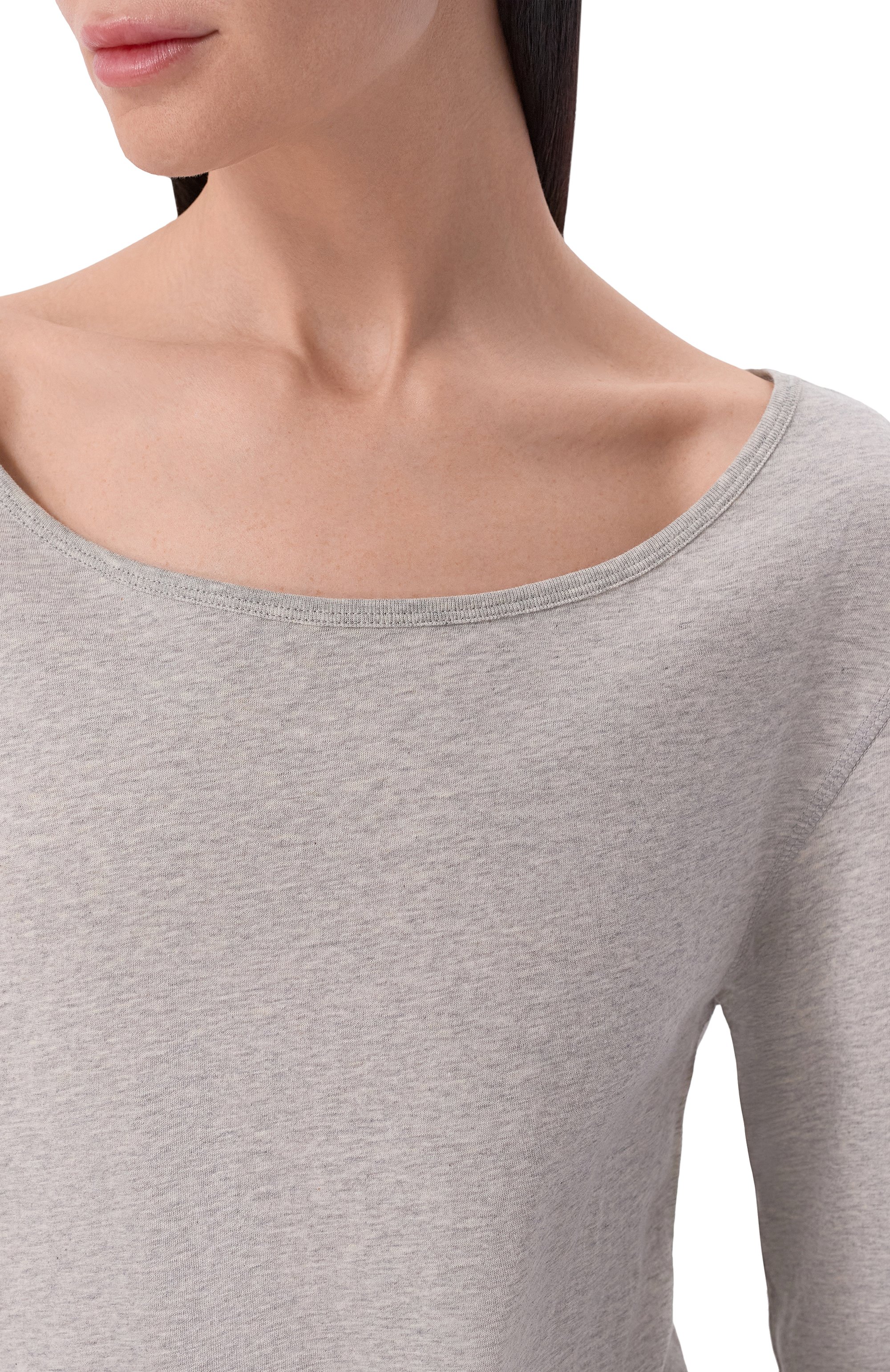 Хлопковый лонгслив DRIES VAN NOTEN серого цвета по цене 35900 руб., арт. 011132/3606, фото 5 Хлопковый лонгслив DRIES VAN NOTEN, арт. 011132/3606, фото 5