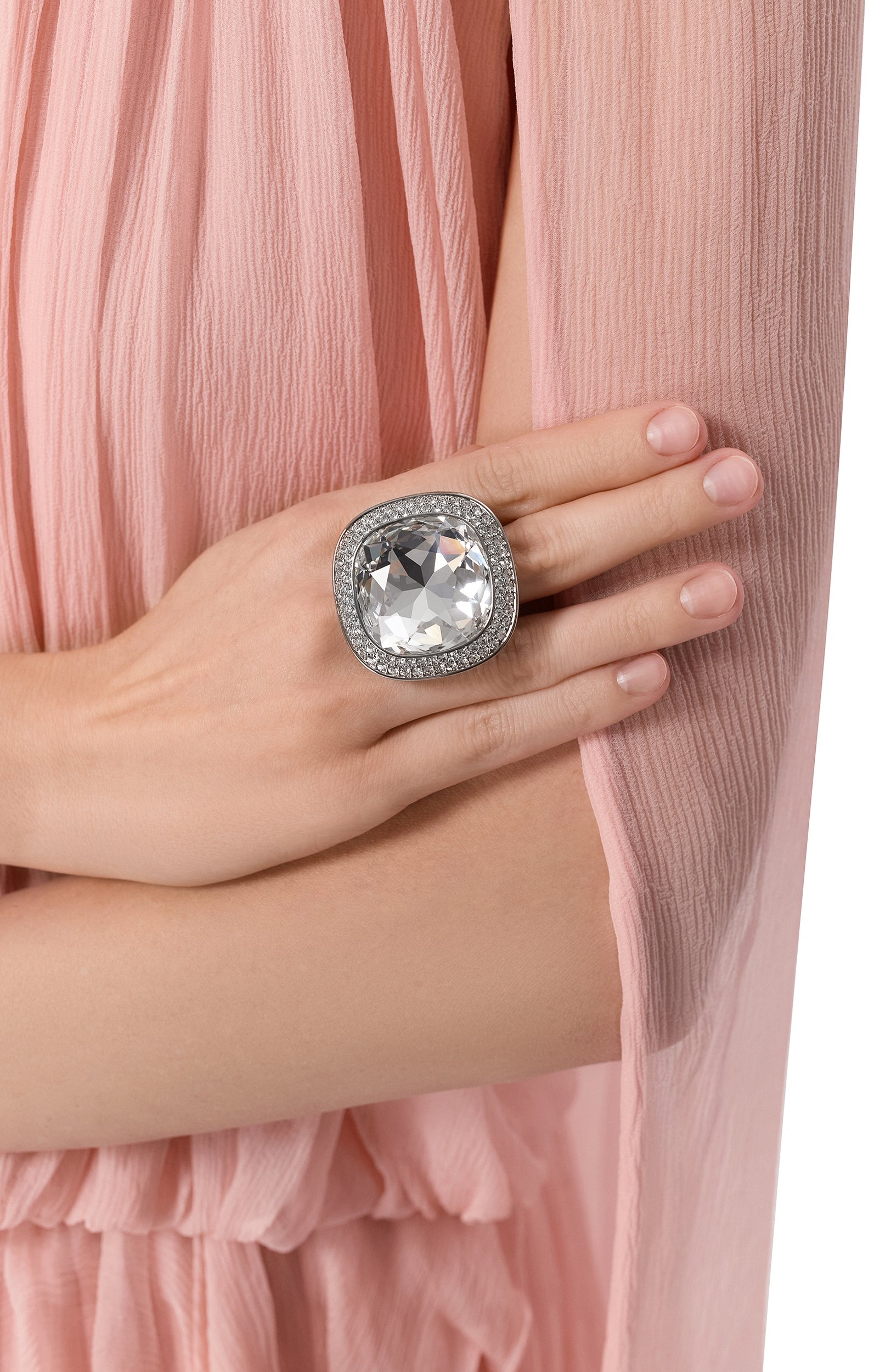 Кольцо una SWAROVSKI серебряного цвета по цене 29950 руб., арт. 5760117, фото 2 Кольцо una SWAROVSKI, арт. 5760117, фото 2