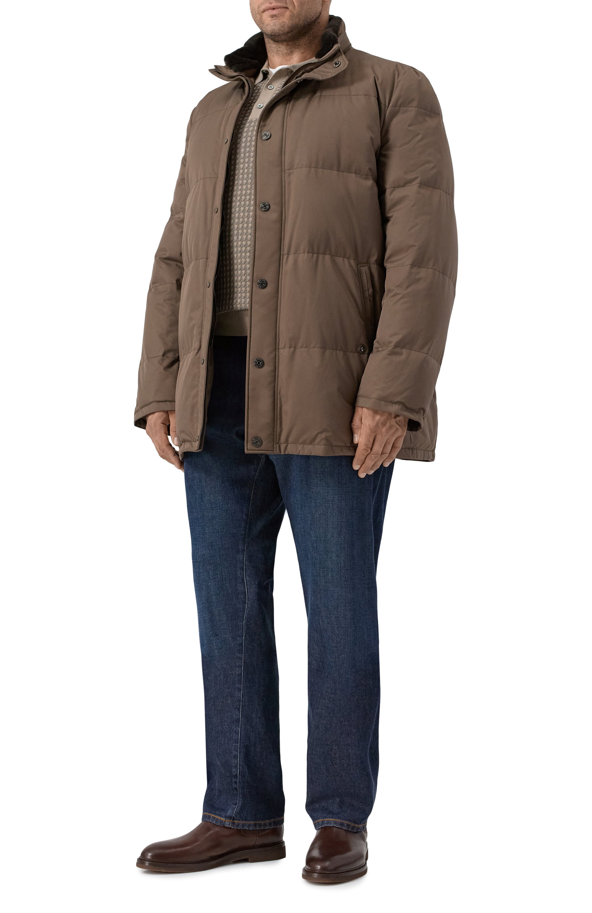 Поло из шерсти и хлопка CANALI, арт. C1149/MK02363, фото 2