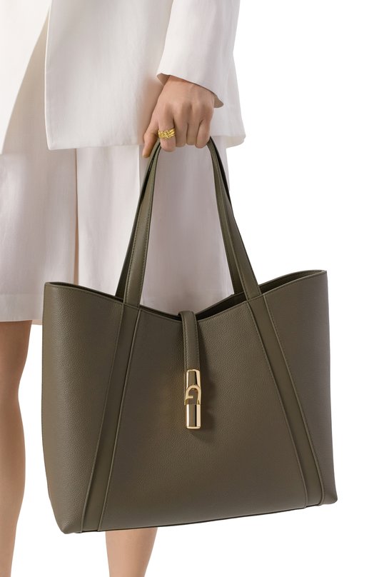 Сумка-тоут Furla Goccia large Furla WB01788/BX3353 Хаки  WB01788/BX3353 Фото 2