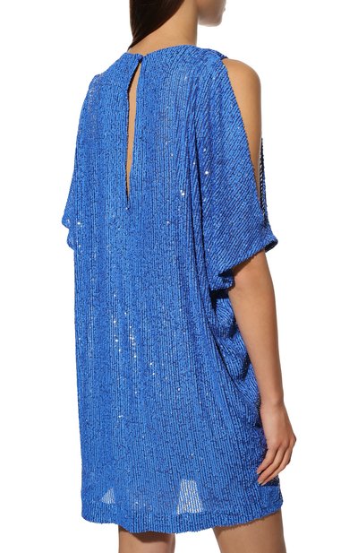 Платье с отделкой пайетками IN THE MOOD FOR LOVE синего цвета по цене 59950 руб., арт. GI0VANNI DRESS, фото 4 Платье с отделкой пайетками IN THE MOOD FOR LOVE, арт. GI0VANNI DRESS, фото 4